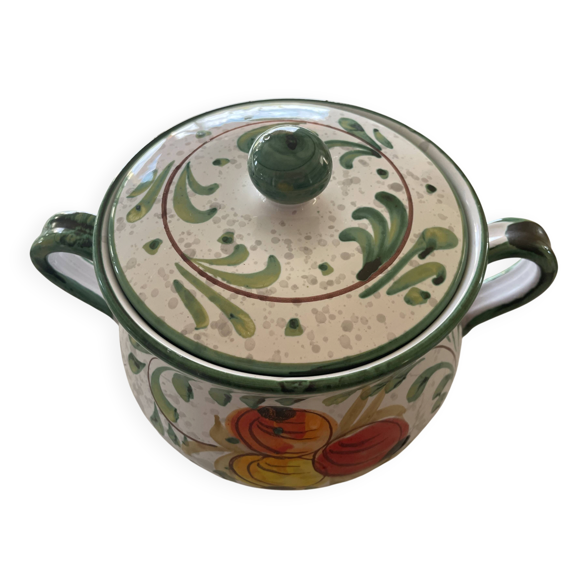 Ceramic fruit bonbonnière