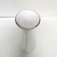 White vintage glass vase Ariel by Hermann Bongard, Norway 1956