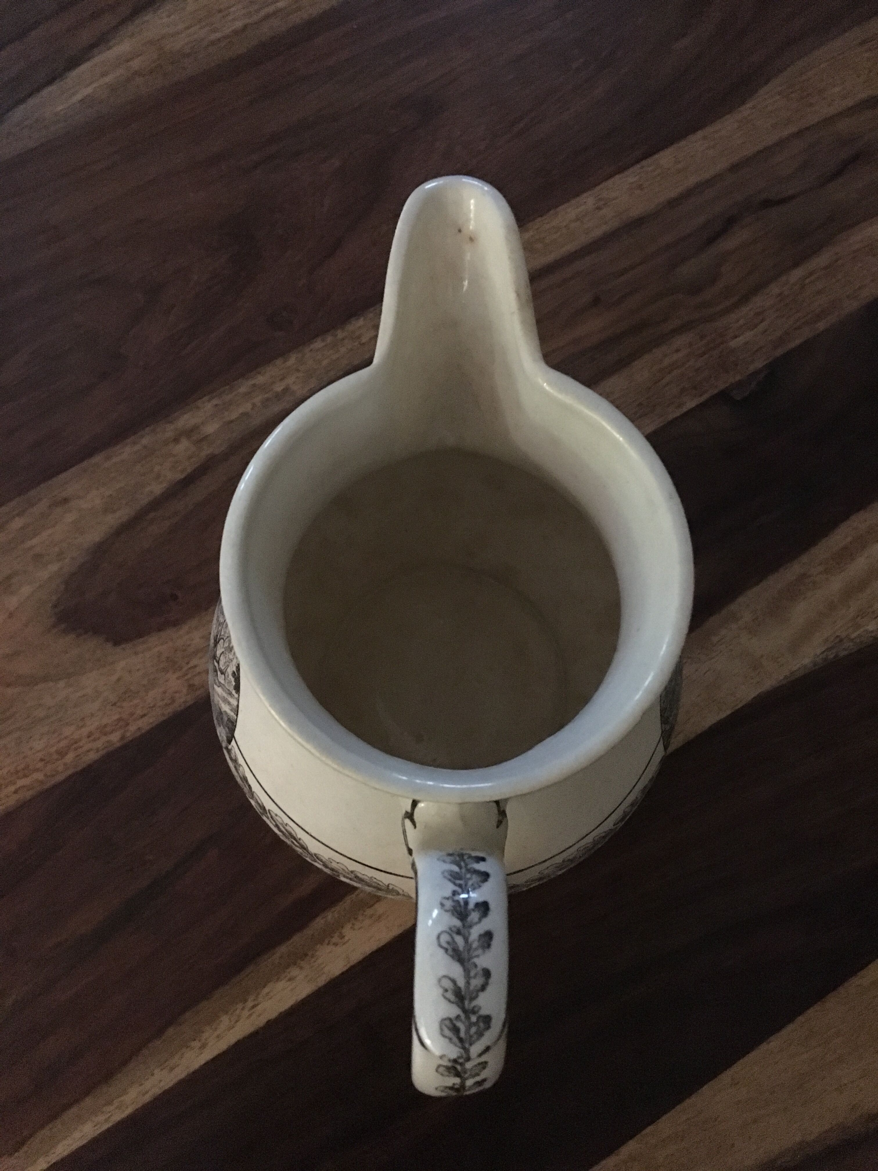 Pitcher in sarreguemines "Nemrod" earthenware