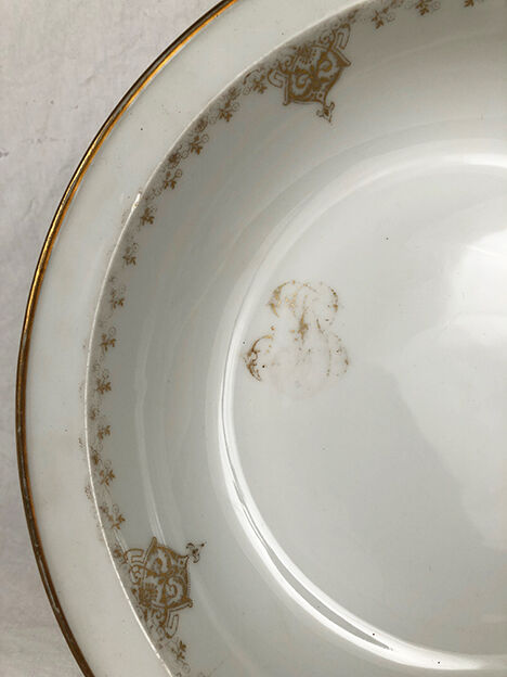 Set of five dishes porcelain from Limoges