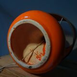 Orange ceramic lamp from the 70s