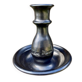 large ceramic candle holder signed Jean Marais Vallauris ceramics