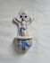 Ancient Faience Baptismal Font Enamelled Cross INRI