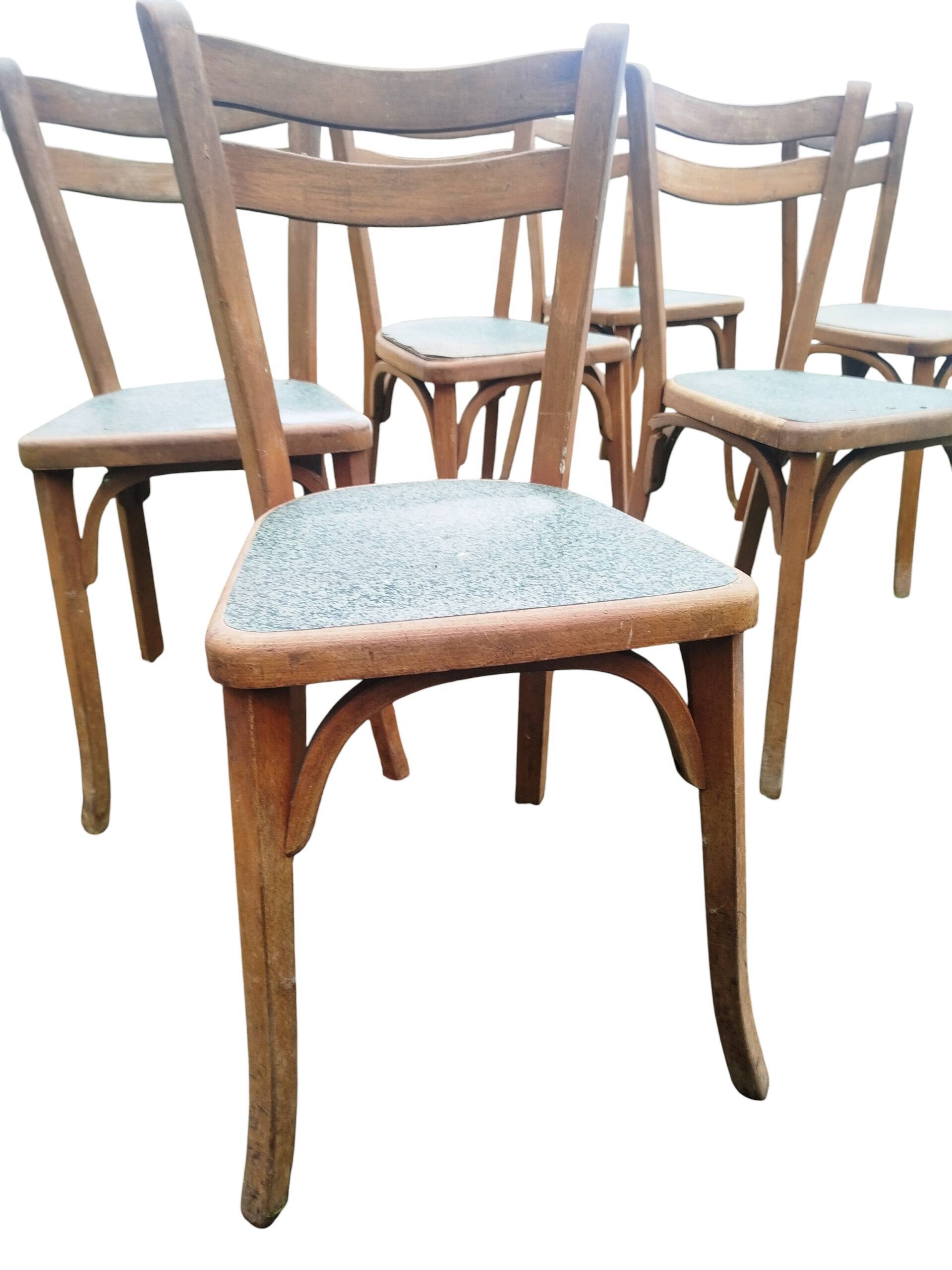 Set of 6 Baumann bistro chairs