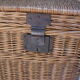 Wicker rattan trunk lined
