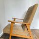 Pair of Manucere armchairs with vintage compass legs