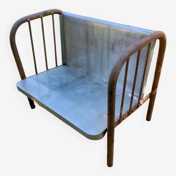 Industrial metal bench