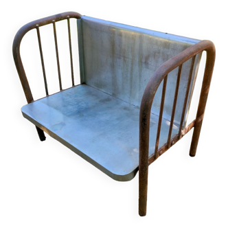 Industrial metal bench