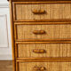 Commode en rotin tressé vintage