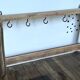 ETAGERE Vintage 5 Crochets BOIS Brut