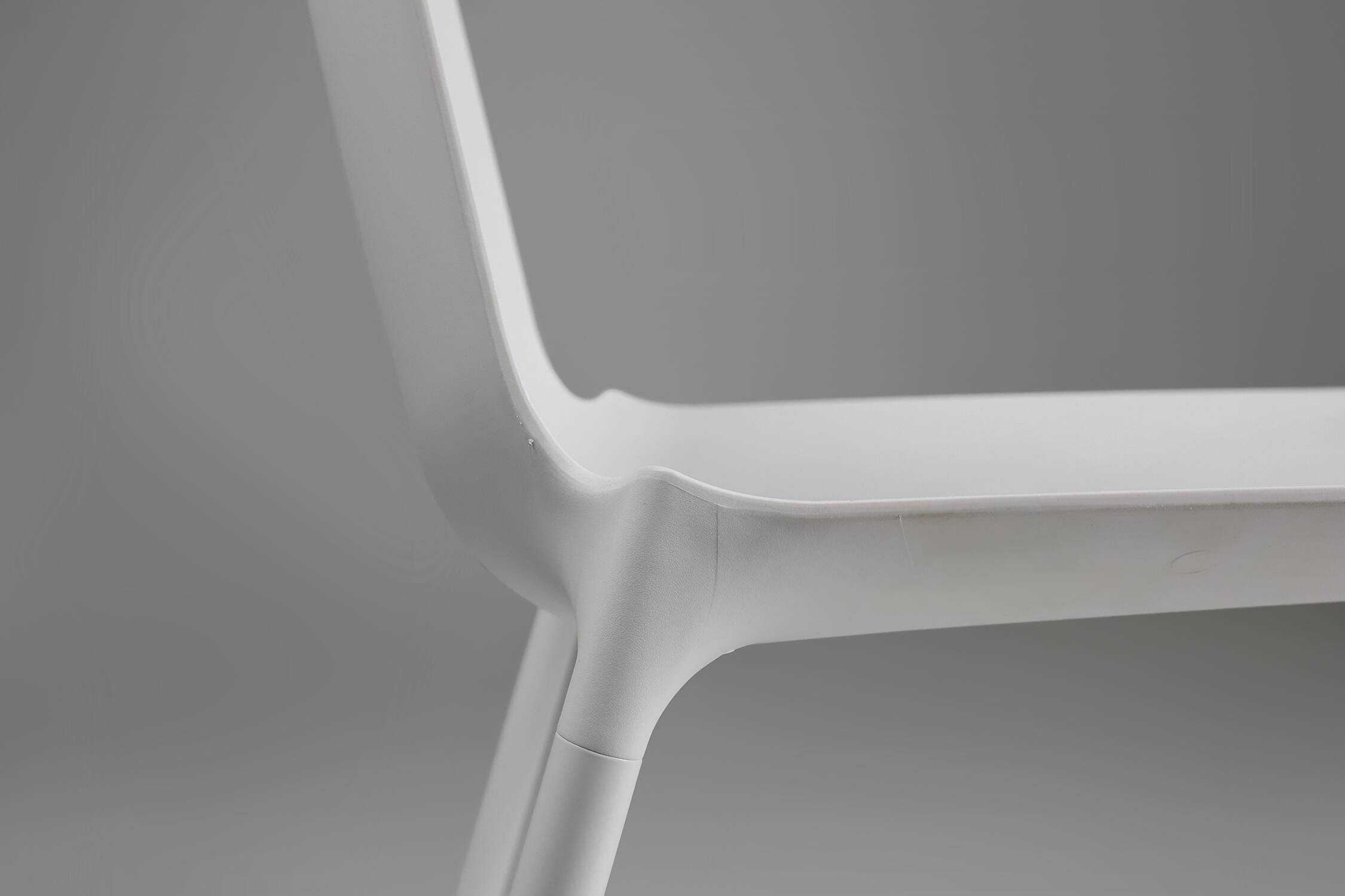 21th Century elegant white design chair, Belgium