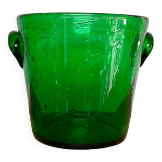 Bubble glass ice bucket “Biot” France
