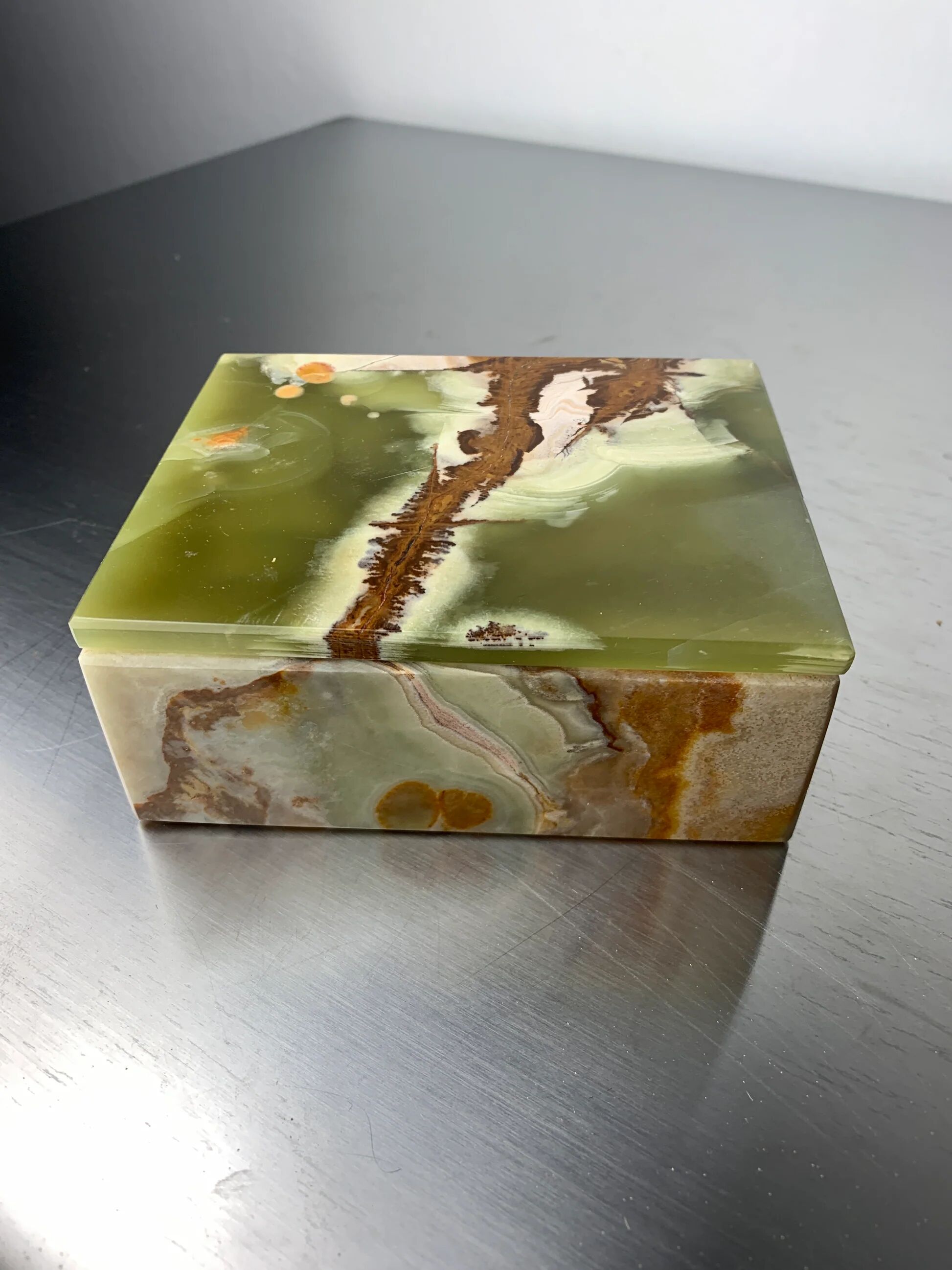 Mid-century onyx vanity box, Italy, 1970s