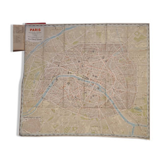 Old map of paris - hallwag berne