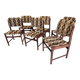 Set of 6 vintage Scandinavian chairs from the 1970s