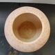 Vase boule céramique rose années 70 décoration vintage