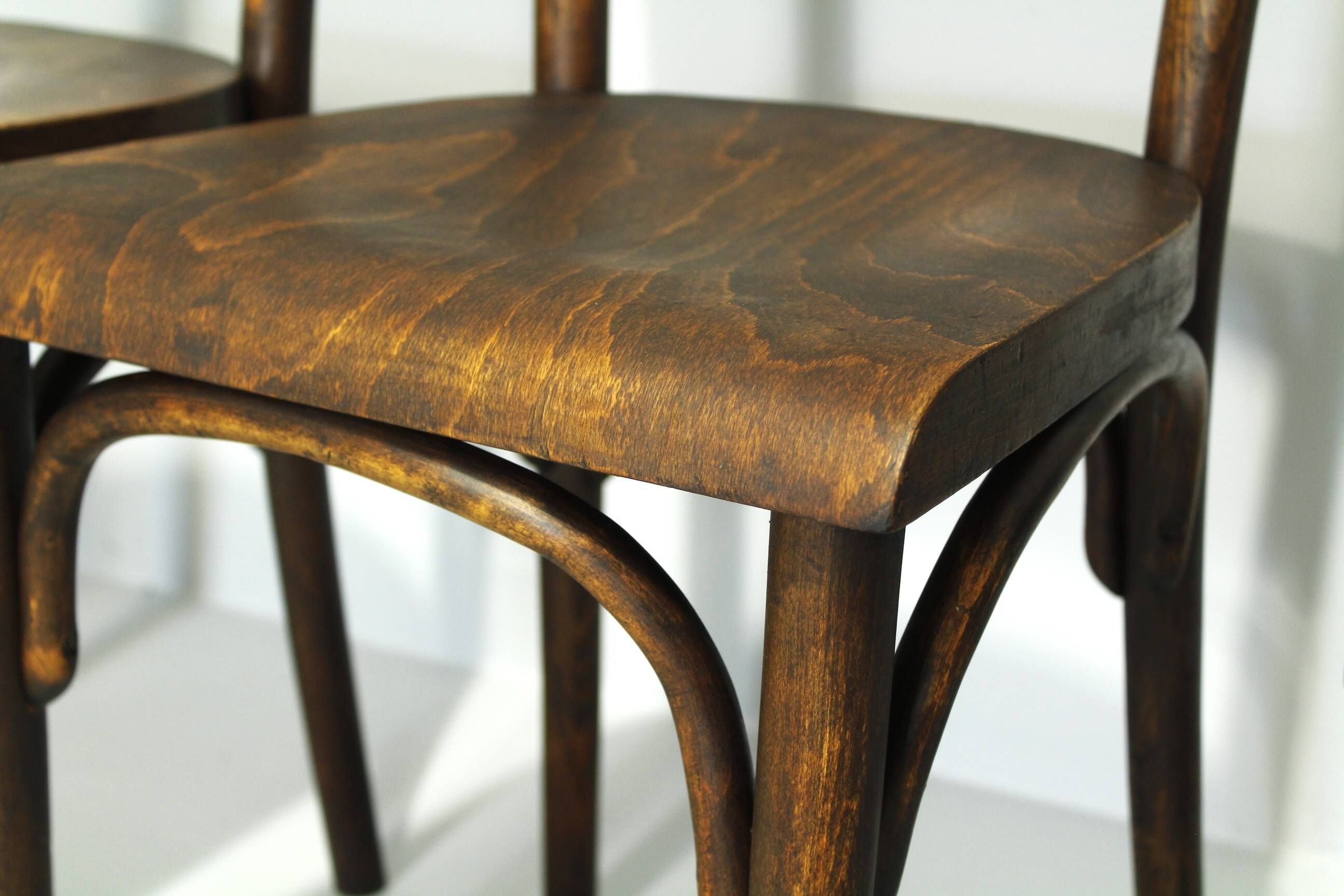 Pub Chairs from Thonet H-48, 1930s, Set of 6