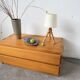 1960s rattan desk or table lamp