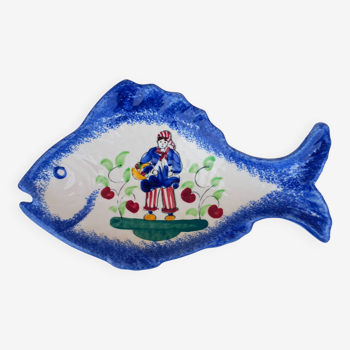 Ravier "Art Normand "en forme de poisson