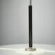 1960s NAPAKO Modernist Black Glass Pendant Light, Czechoslovakia
