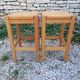 Pair of stools. Vintage