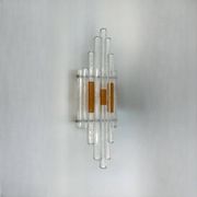Vintage Handmade Glass 70s Poliarte Sconce ‘Linea’ byAlbano Poli