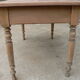 Table de ferme cuisine décapé 131cm