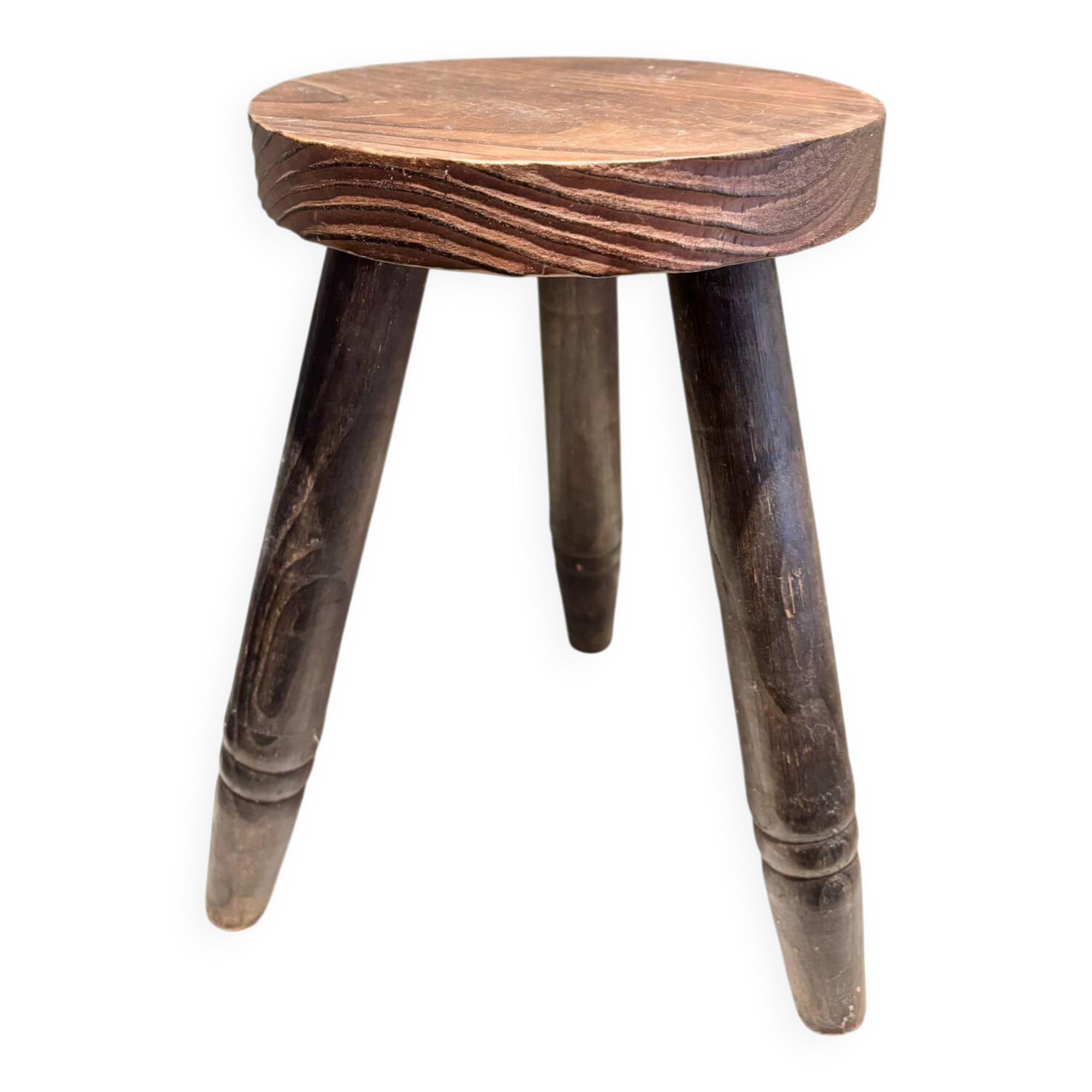 Brutalist tripod stool cottage farmhouse
