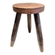 Brutalist tripod stool cottage farmhouse