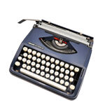 Typewriter Olivetti Lettera 82 Blue revised ribbon new