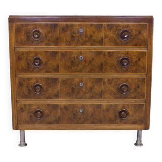 Art Deco Burr Walnut Chest of Drawers