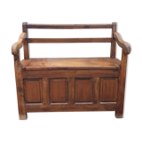 Wooden box bench
