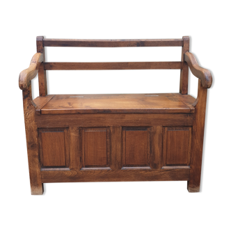 Wooden box bench