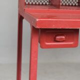 Red Tolix industrial style postal sorting locker