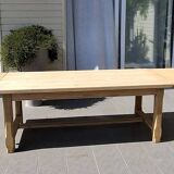 Farmhouse table with oak extensions
