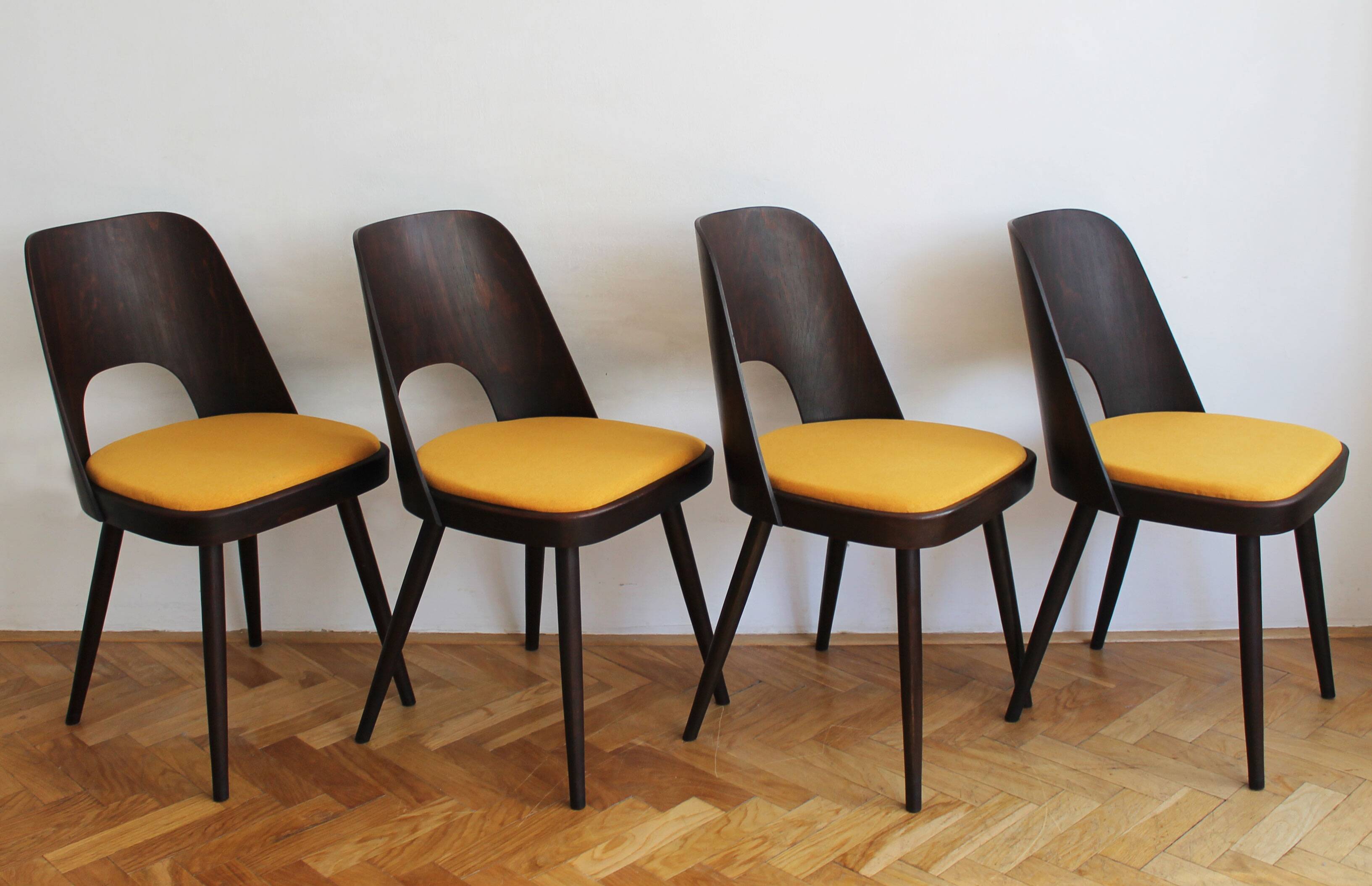 Set of Four Model 515 Chairs by TON Furniture