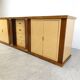 Vintage lacquered goatskin credenza, 1970s