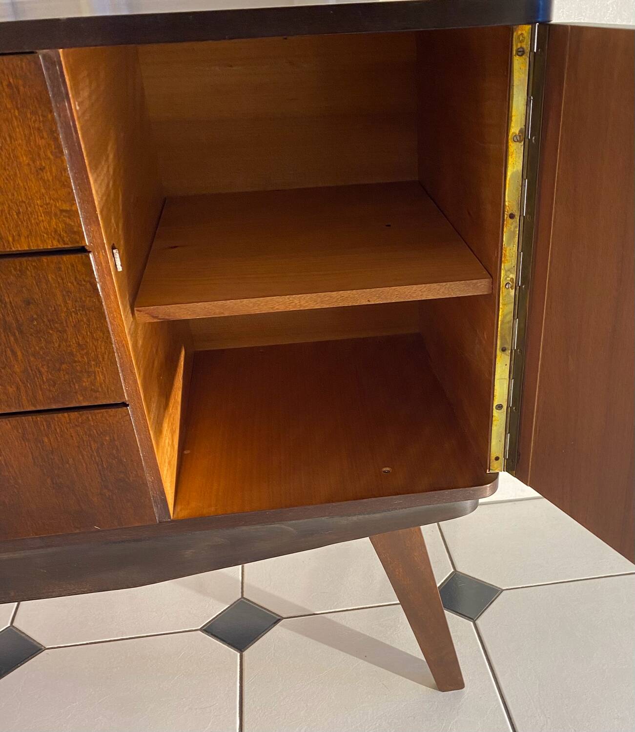 Vintage compass feet sideboard