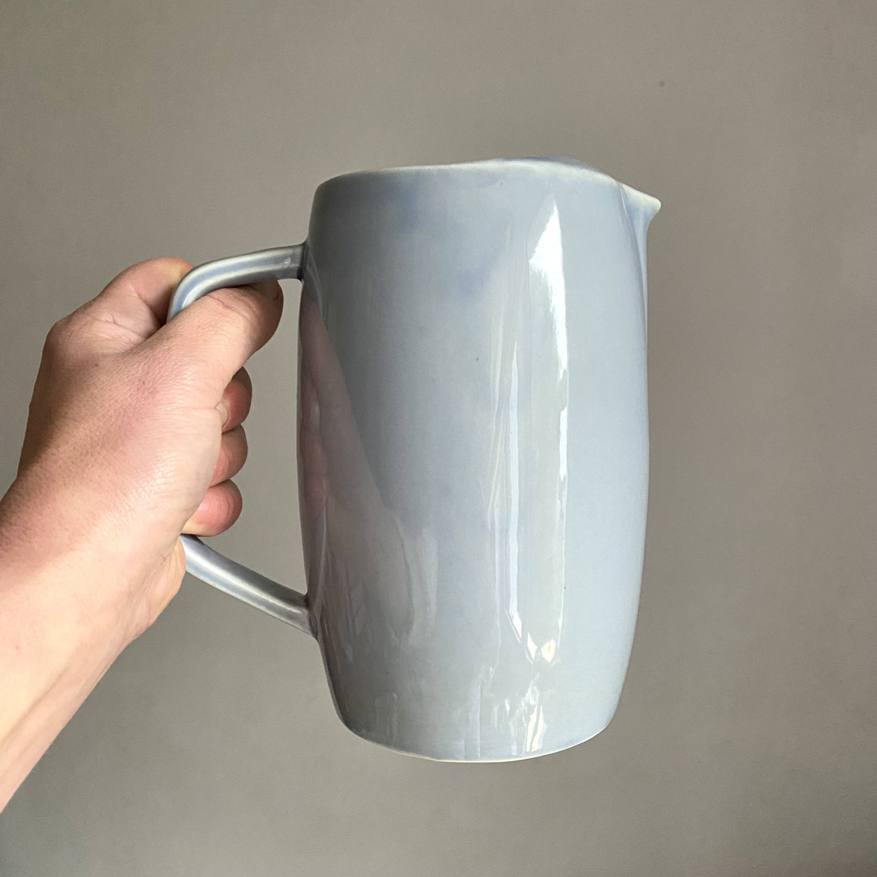 Rhodea Blue Thistle Slip Pitcher