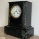 Napoleon III clock in marble and brass nineteenth century