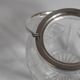 Crystal biscuit barrel with silver-plated mounts and handle, Austrian cut, 1920s.