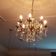 Lustre en laiton massif avec pampilles
