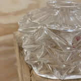 Pair of transparent glass pendant lights