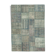 Hand-knotted turkish vintage 175 cm x 244 cm blue patchwork carpet