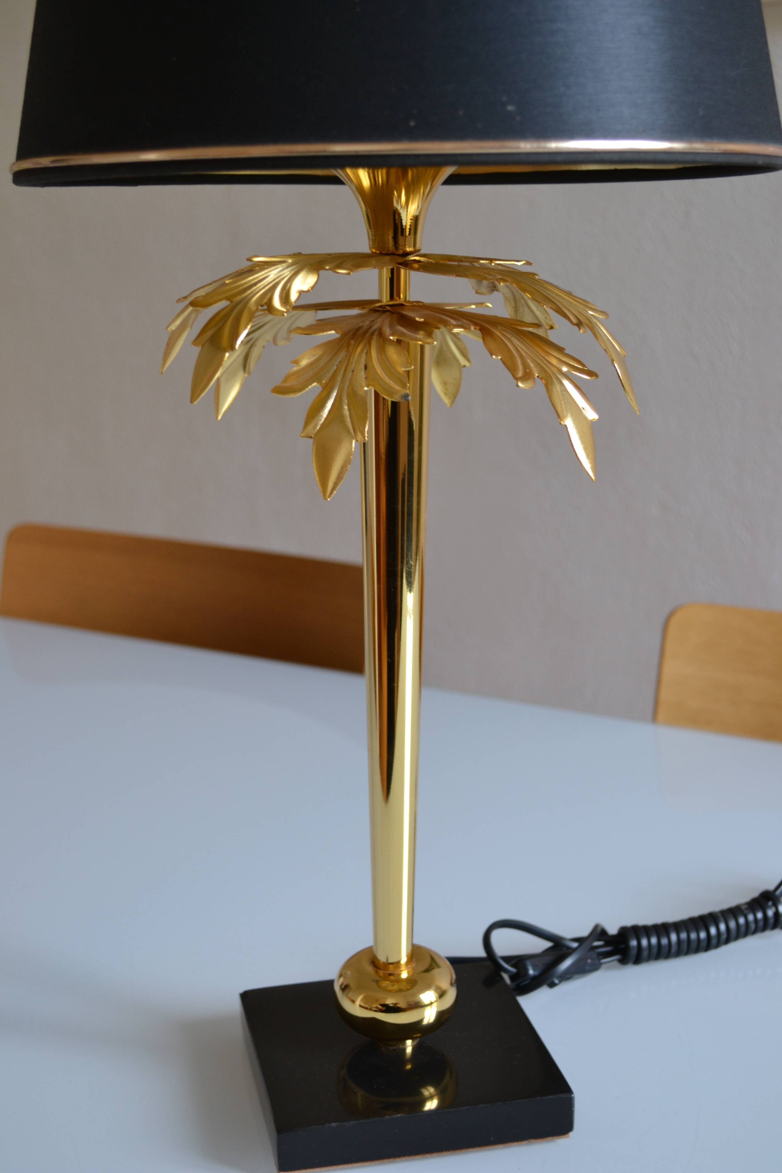 “Palm tree” lamp chandelier Deknudt Belgium