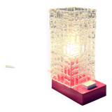 Small pink plastic lamp, 1980