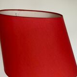 Red ceramic lamp drimmer modernist lampshade