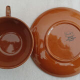 6 cups and under cups Digoin Sarreguemines Mary series
