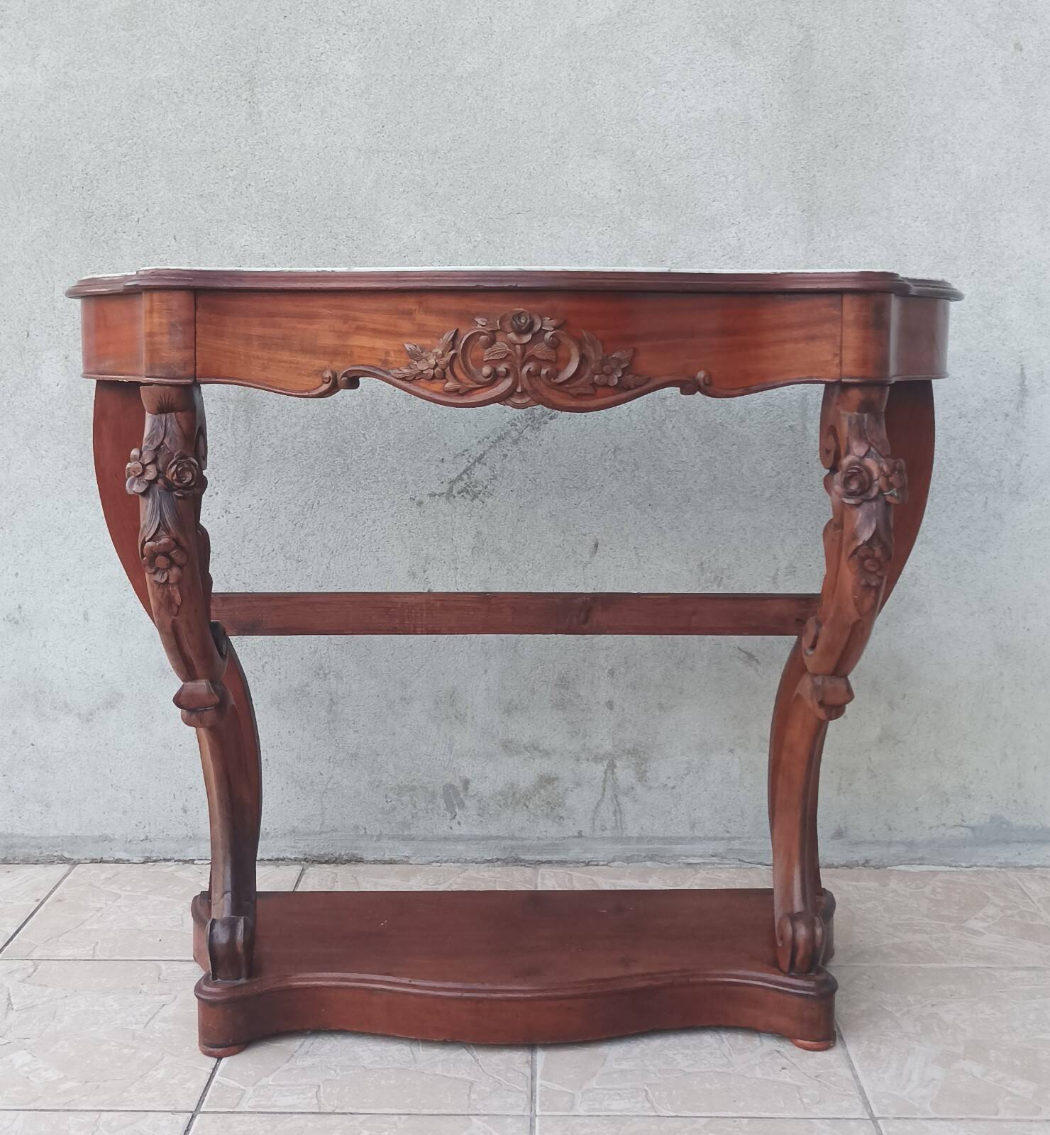 Napoleon III mahogany console