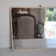 Vintage barber mirror 39 x 30 cm